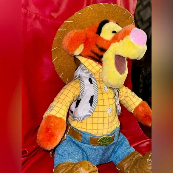 Disney Store Cowboy Tigger Plush. 12” - Picture 4 of 9
